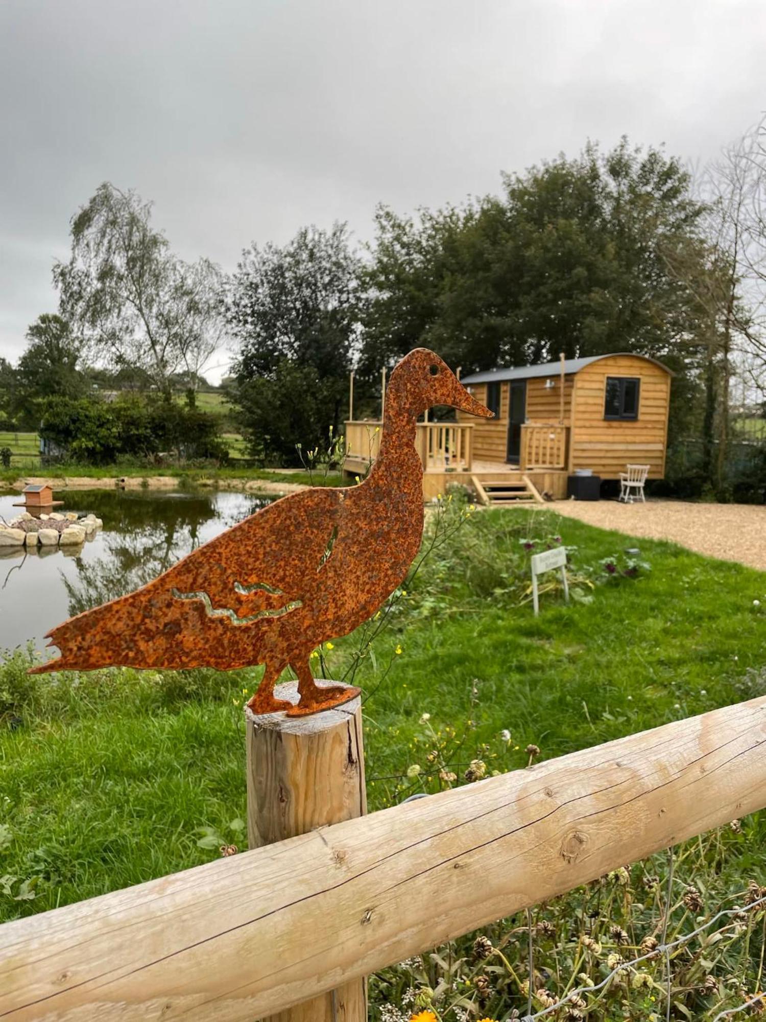 Rusty Duck Retreat Shepherds Hut Shedfield Bagian luar foto